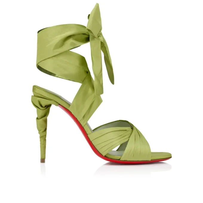 Affabula Lace up – 100 mm Riemchensandalen – Seidentaft – Haiiro – Damen Affabula Lace up – 100 mm Riemchensandalen – Seidentaft – Haiiro – Damen