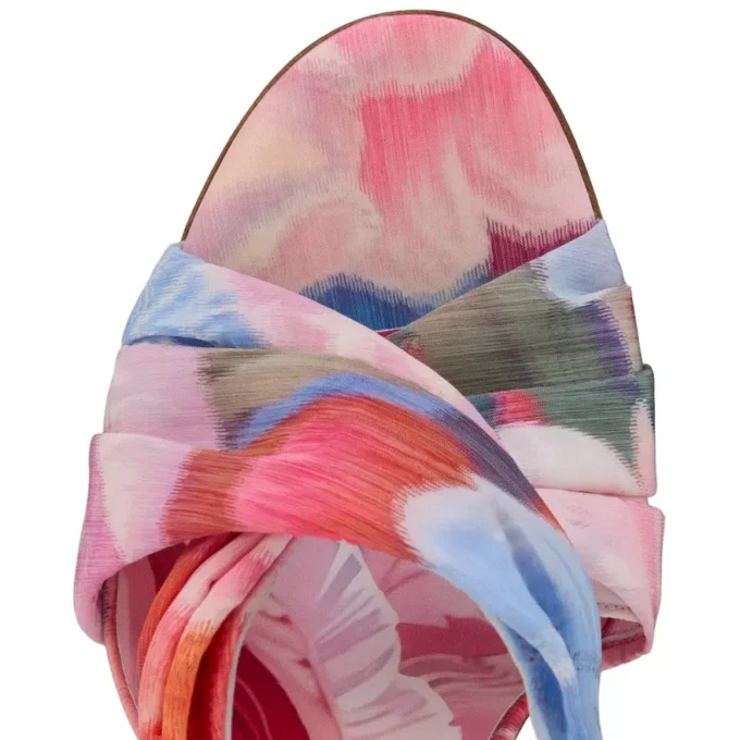 Affabula Mule – 100 mm Pantoletten – Chinesischer Stoff mit Pfingstrosenprint – Mehrfarbig – Damen Affabula Mule – 100 mm Pantoletten – Chinesischer Stoff mit Pfingstrosenprint – Mehrfarbig – Damen