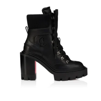 Armandine College – 70-mm-Stiefel – gewachstes Kalbsleder – Schwarz – Damen