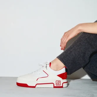Astroloubi – Sneaker – Kalbsleder, Wildleder und Nappaleder – Weiß – Damen