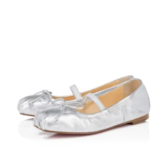 Baballet – Ballerinas – schillerndes Nappaleder – Silber – Baby
