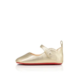 Baby Love Chick – Ballerinas – Laminiertes Nappaleder – Platine – Baby