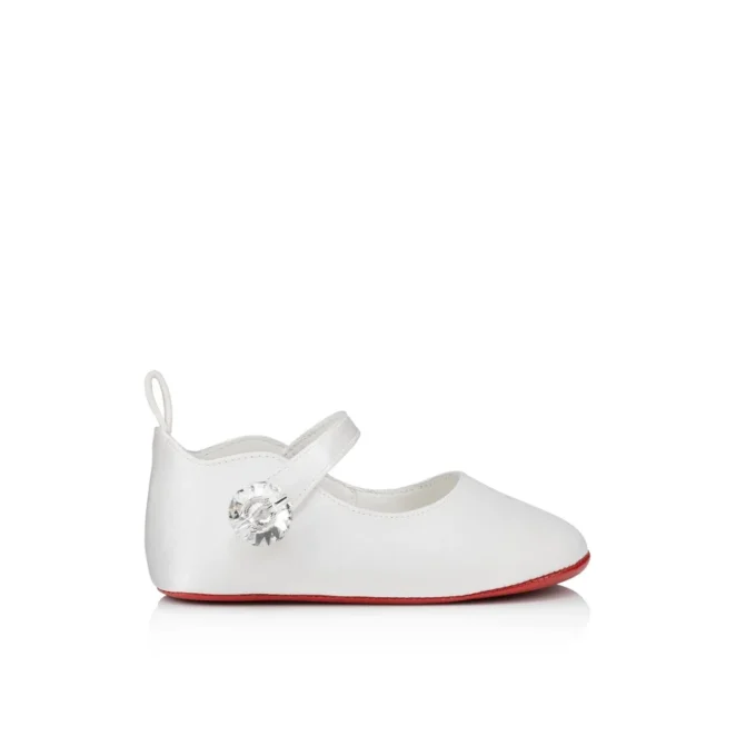 Baby Love Chick Strass – Ballerinas – Kreppsatin und Strass – Bianco – Baby Baby Love Chick Strass – Ballerinas – Kreppsatin und Strass – Bianco – Baby