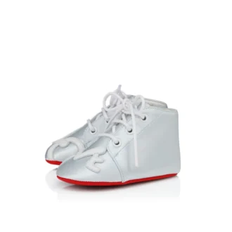 Baby Love – Derbys – Krepp-Satin – Pastellblau – Baby