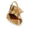 Baggy Small – Umhängetasche – Kalbsleder und Lammfell in Rautenmuster – Beige Baggy Small – Umhängetasche – Kalbsleder und Lammfell in Rautenmuster – Beige