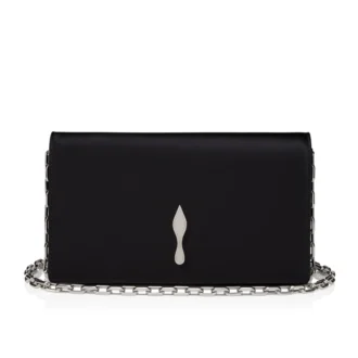 Bettina – Clutch – Crêpe-Satin – Schwarz