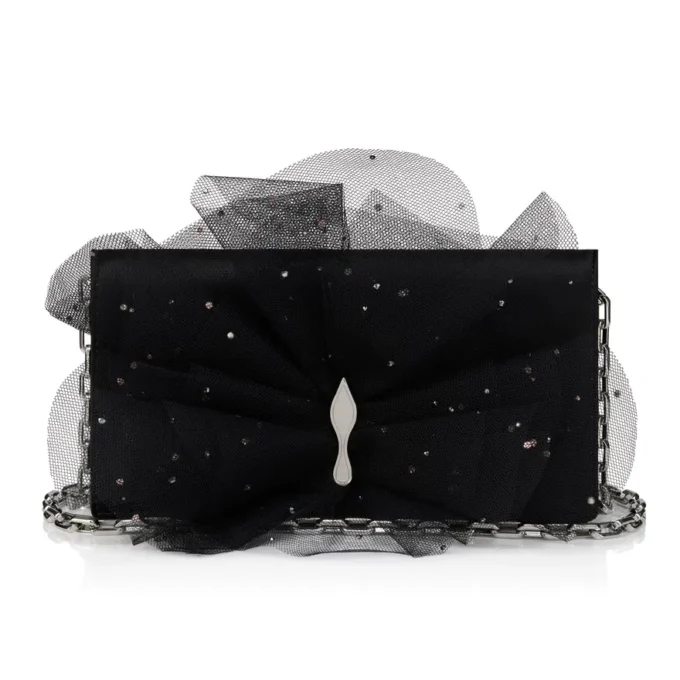 Bettina – Clutch – Crêpe-Satin – Schwarz Bettina – Clutch – Crêpe-Satin – Schwarz