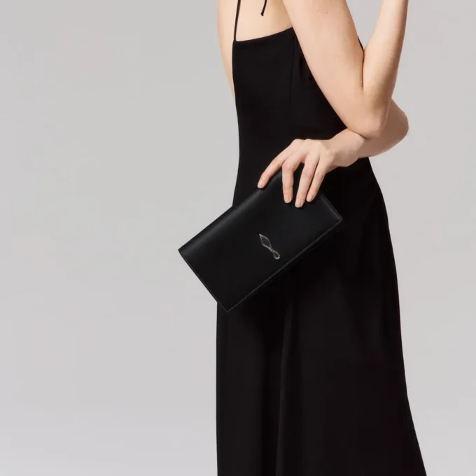 Bettina – Clutch – Crêpe-Satin – Schwarz Bettina – Clutch – Crêpe-Satin – Schwarz