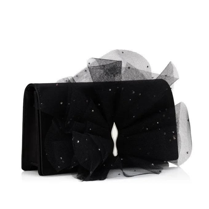 Bettina – Clutch – Crêpe-Satin – Schwarz Bettina – Clutch – Crêpe-Satin – Schwarz