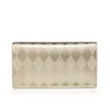 Bettina – Clutch – Diamantförmig laminiertes Lamm-Nappaleder – Light Platine Bettina – Clutch – Diamantförmig laminiertes Lamm-Nappaleder – Light Platine