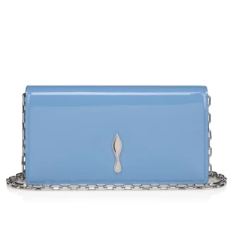 Bettina – Clutch – Lackkalbsleder – Ceruleo