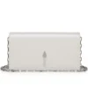 Bettina – Clutch – Perlmuttfarbenes Nappaleder – Weiß Bettina – Clutch – Perlmuttfarbenes Nappaleder – Weiß