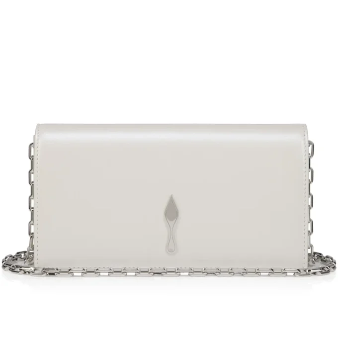 Bettina – Clutch – Perlmuttfarbenes Nappaleder – Weiß Bettina – Clutch – Perlmuttfarbenes Nappaleder – Weiß