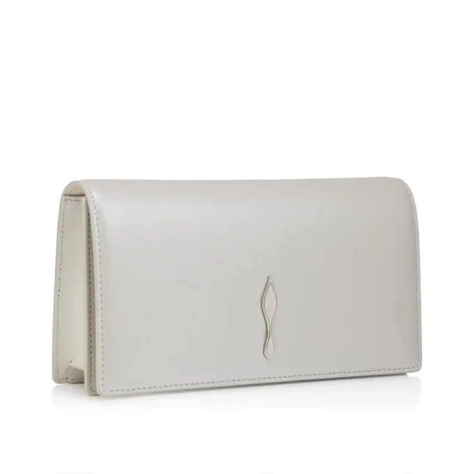Bettina – Clutch – Perlmuttfarbenes Nappaleder – Weiß Bettina – Clutch – Perlmuttfarbenes Nappaleder – Weiß