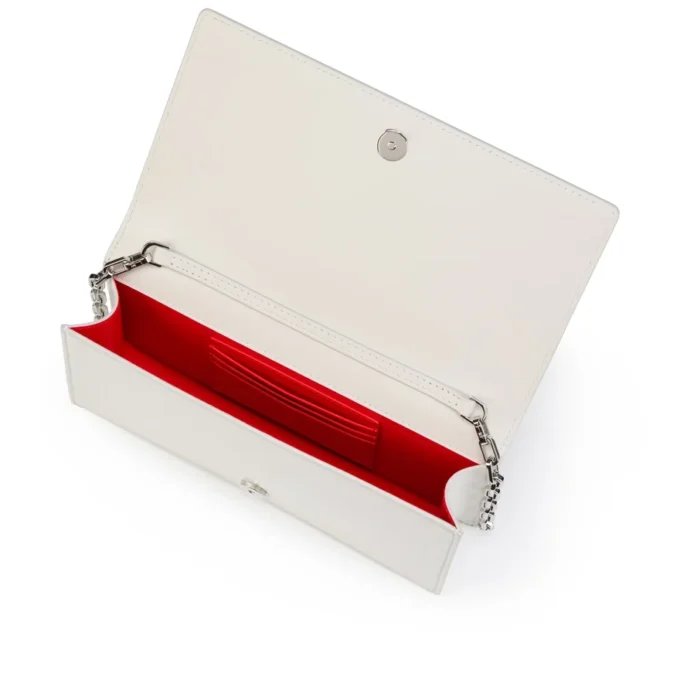 Bettina – Clutch – Perlmuttfarbenes Nappaleder – Weiß Bettina – Clutch – Perlmuttfarbenes Nappaleder – Weiß