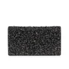 Bettina – Clutch – Veau Velours, Strass und Perlen – Schwarz Bettina – Clutch – Veau Velours, Strass und Perlen – Schwarz