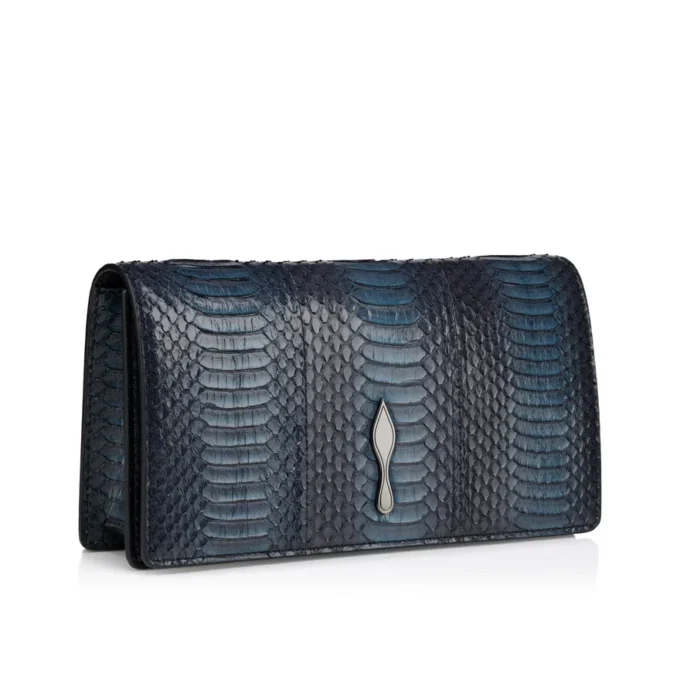 Bettina – Clutch – Wasserschlangenleder – Schwarz Bettina – Clutch – Wasserschlangenleder – Schwarz