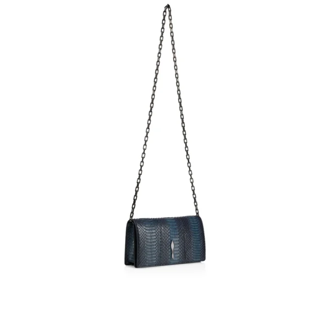 Bettina – Clutch – Wasserschlangenleder – Schwarz Bettina – Clutch – Wasserschlangenleder – Schwarz