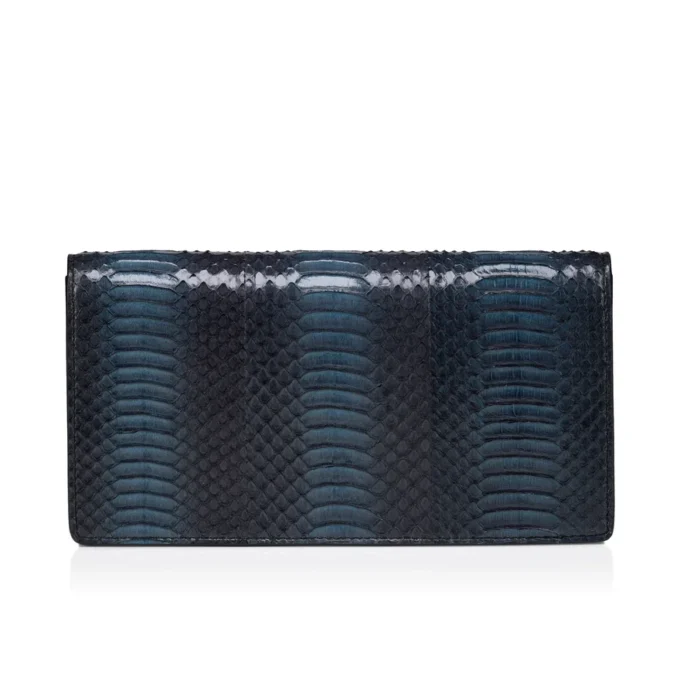 Bettina – Clutch – Wasserschlangenleder – Schwarz Bettina – Clutch – Wasserschlangenleder – Schwarz