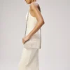 Bettina – Clutch – Wildleder, Strass und Perlen – Silber Bettina – Clutch – Wildleder, Strass und Perlen – Silber