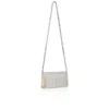 Bettina – Clutch – Wildleder, Strass und Perlen – Silber Bettina – Clutch – Wildleder, Strass und Perlen – Silber