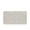 Bettina – Clutch – Wildleder, Strass und Perlen – Silber Bettina – Clutch – Wildleder, Strass und Perlen – Silber