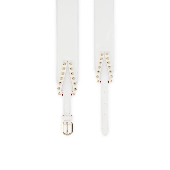 Cabata – Gürtel – Kalbsleder und Spikes – Bianco Cabata – Gürtel – Kalbsleder und Spikes – Bianco