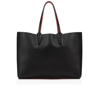 Cabata Large – Tote Bag – Kalbsleder und Nieten – Schwarz