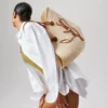 Cabata Large – Tote Bag – Raffia und Kalbsleder – Natur Cabata Large – Tote Bag – Raffia und Kalbsleder – Natur