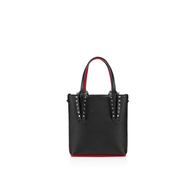 Cabata Mini – Tote Bag – Kalbsleder und Nieten – Schwarz Cabata Mini – Tote Bag – Kalbsleder und Nieten – Schwarz