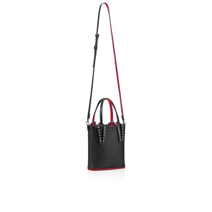 Cabata Mini – Tote Bag – Kalbsleder und Nieten – Schwarz Cabata Mini – Tote Bag – Kalbsleder und Nieten – Schwarz