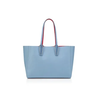 Cabata Small – Tote Bag – genarbtes Kalbsleder – Ceruleo
