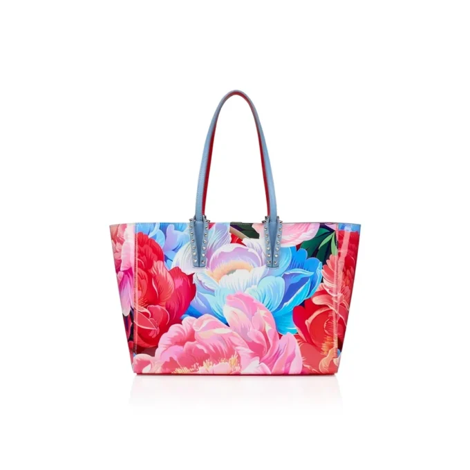Cabata Small – Tote Bag – Kalbsleder mit Peonien-Print – Mehrfarbig Cabata Small – Tote Bag – Kalbsleder mit Peonien-Print – Mehrfarbig