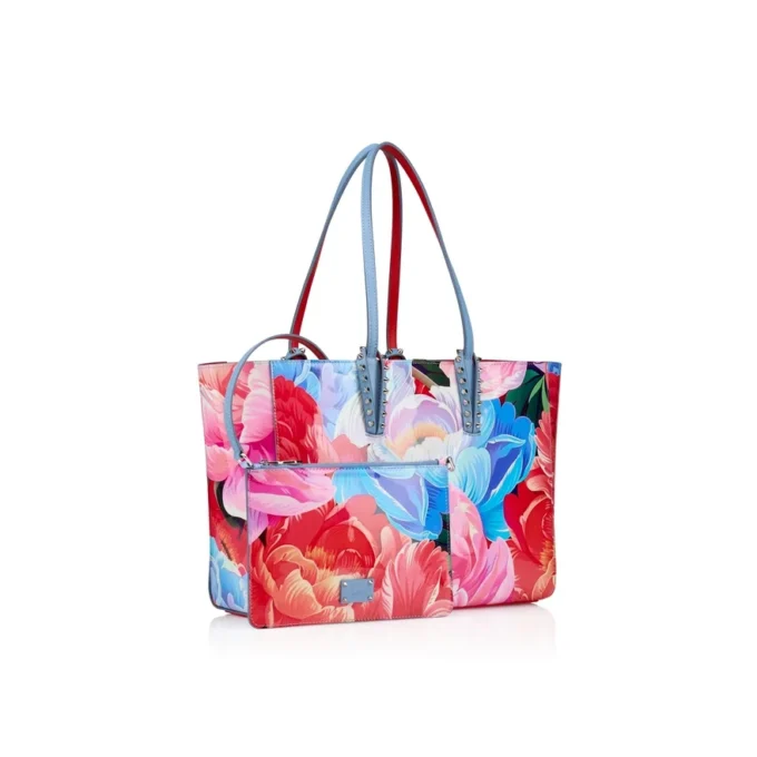 Cabata Small – Tote Bag – Kalbsleder mit Peonien-Print – Mehrfarbig Cabata Small – Tote Bag – Kalbsleder mit Peonien-Print – Mehrfarbig