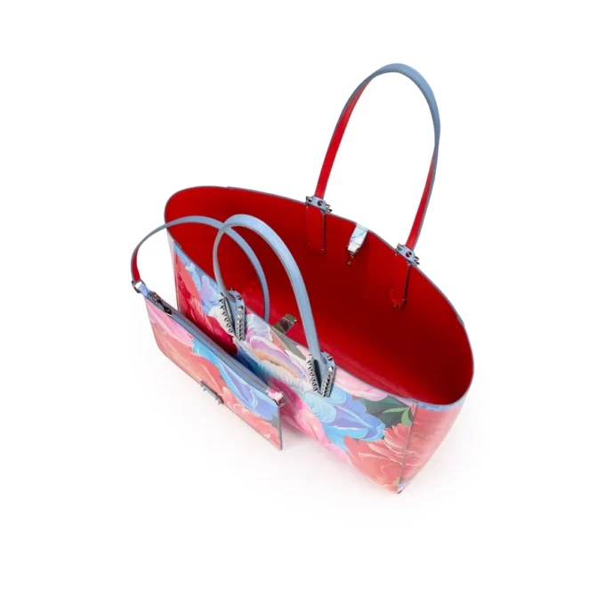 Cabata Small – Tote Bag – Kalbsleder mit Peonien-Print – Mehrfarbig Cabata Small – Tote Bag – Kalbsleder mit Peonien-Print – Mehrfarbig