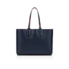 Cabata Small – Tote Bag – Kalbsleder und Spikes – Zaffiro