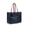 Cabata Small – Tote Bag – Kalbsleder und Spikes – Zaffiro