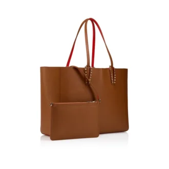 Cabata – Tote Bag – Kalbsleder und Nieten – Cuoio