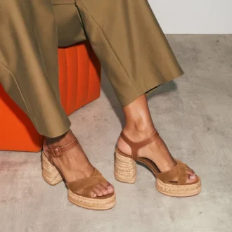 Calakala – 85 mm Espadrilles – Wildleder und Kalbsleder – Rhea – Damen