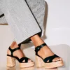 Calakala – 85 mm Espadrilles – Wildleder und Kalbsleder – Schwarz – Damen Calakala – 85 mm Espadrilles – Wildleder und Kalbsleder – Schwarz – Damen