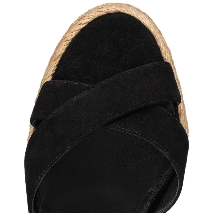 Calakala – 85 mm Espadrilles – Wildleder und Kalbsleder – Schwarz – Damen Calakala – 85 mm Espadrilles – Wildleder und Kalbsleder – Schwarz – Damen