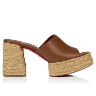 Calakala Mule – 85 mm Mules – Lamm-Nappaleder – Cuoio – Damen