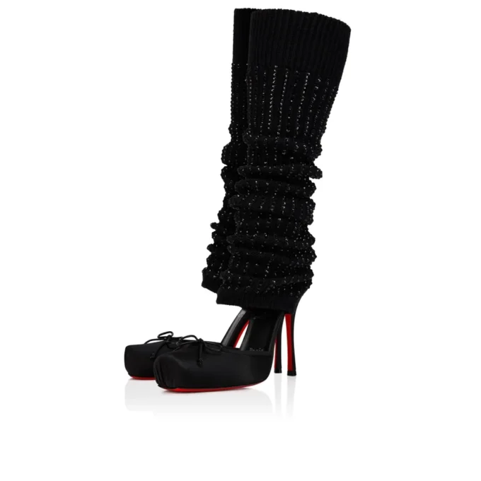 Cassia Annmac – 100-mm-Pumps – Crêpe-Satin und Mesh – Schwarz – Damen Cassia Annmac – 100-mm-Pumps – Crêpe-Satin und Mesh – Schwarz – Damen