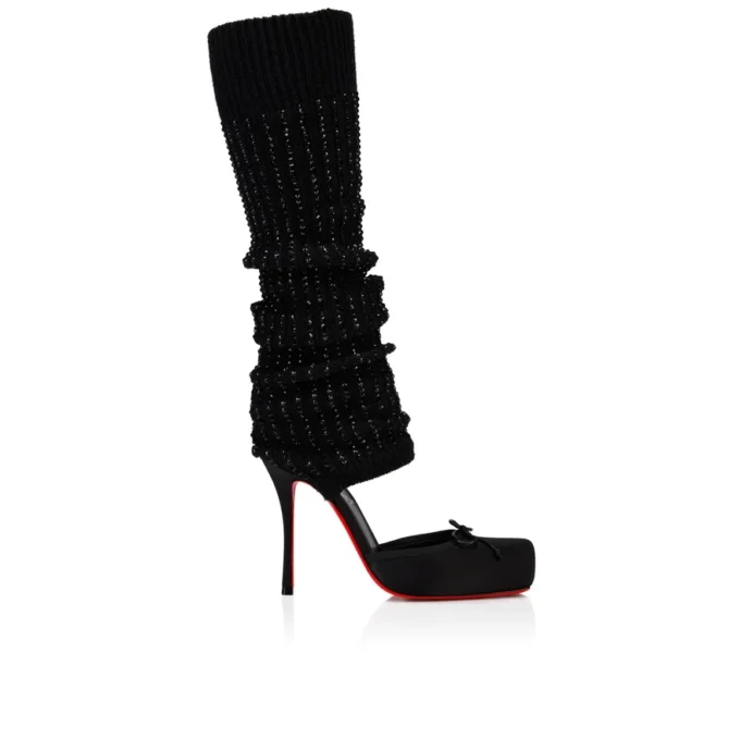 Cassia Annmac – 100-mm-Pumps – Crêpe-Satin und Mesh – Schwarz – Damen Cassia Annmac – 100-mm-Pumps – Crêpe-Satin und Mesh – Schwarz – Damen