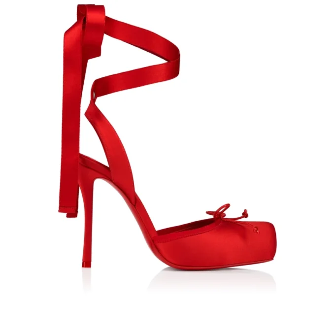 Cassia Lace up – 100 mm Riemchen-Pumps – Krepp-Satin – Loubi – Damen Cassia Lace up – 100 mm Riemchen-Pumps – Krepp-Satin – Loubi – Damen