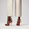 Cassia Lace up – 100 mm Riemchenpumps – Krepp-Satin – Nude 5 – Damen Cassia Lace up – 100 mm Riemchenpumps – Krepp-Satin – Nude 5 – Damen