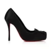 Cassia Nodo – 100-mm-Pumps – Krepp-Satin – Schwarz – Damen Cassia Nodo – 100-mm-Pumps – Krepp-Satin – Schwarz – Damen