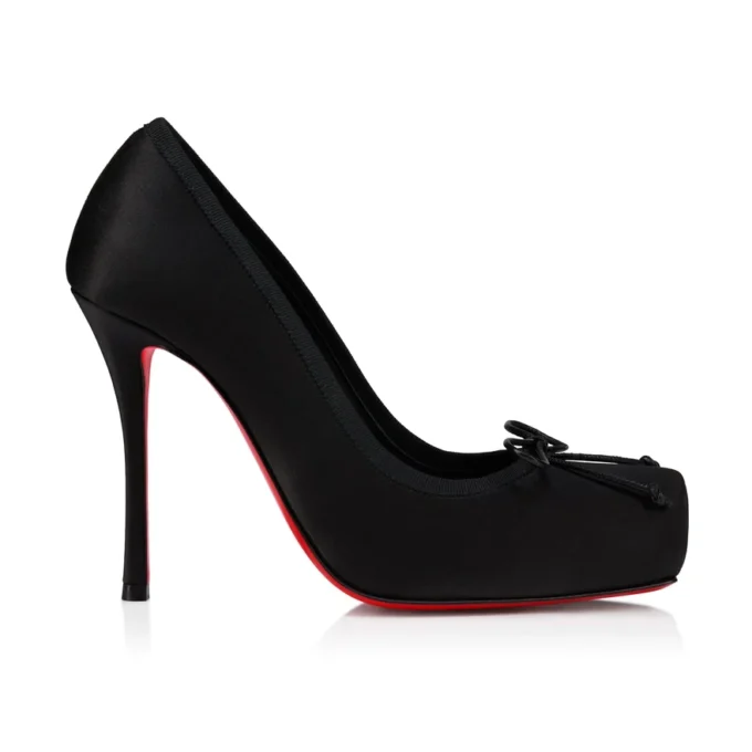 Cassia Nodo – 100-mm-Pumps – Krepp-Satin – Schwarz – Damen Cassia Nodo – 100-mm-Pumps – Krepp-Satin – Schwarz – Damen