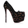 Cassia Nodo Alta – 160-mm-Pumps – bestickter Samt „Leo by Night“ – Schwarz – Damen Cassia Nodo Alta – 160-mm-Pumps – bestickter Samt „Leo by Night“ – Schwarz – Damen