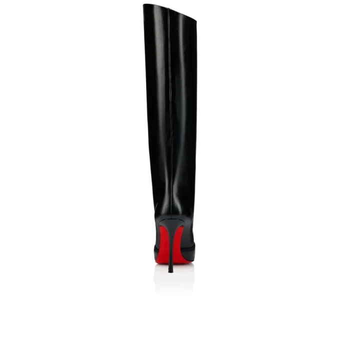 Cassia Nodo Botta – 100-mm-Stiefel – Glänzendes Kalbsleder – Schwarz – Damen Cassia Nodo Botta – 100-mm-Stiefel – Glänzendes Kalbsleder – Schwarz – Damen